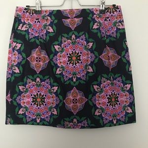 J. Crew Printed Mini Skirt
